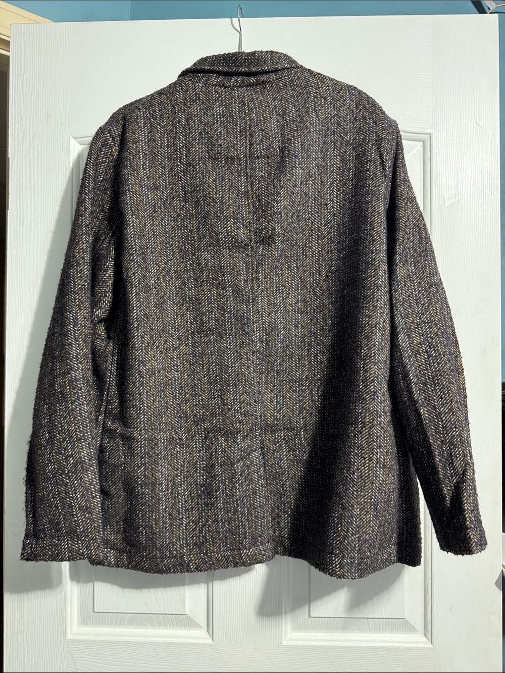 NWT Percival 365 Brooks Blazer Men’s Large Brown Herringbone Old Money Preppy - Picture 2 of 8